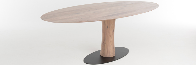 Van Grinsven meubelen tafel noten op maat kopen bij Lineo Moderne Interieurs regio Eindhoven