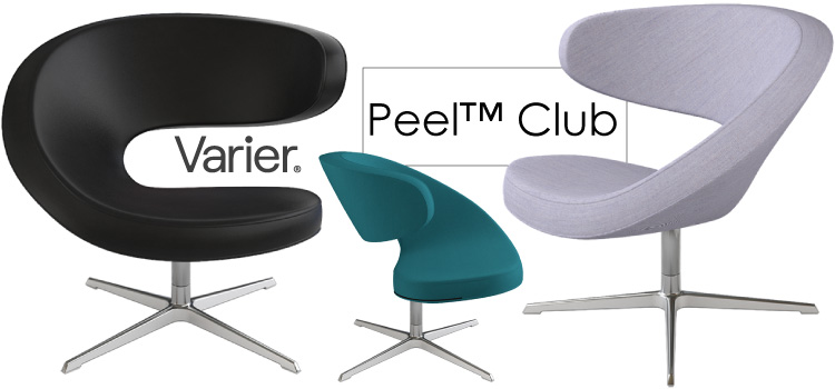 Varier Peel Club clubfauteuils stoelen met kruispoot open stoel design clubfauteuils Stokke regio Eindhoven